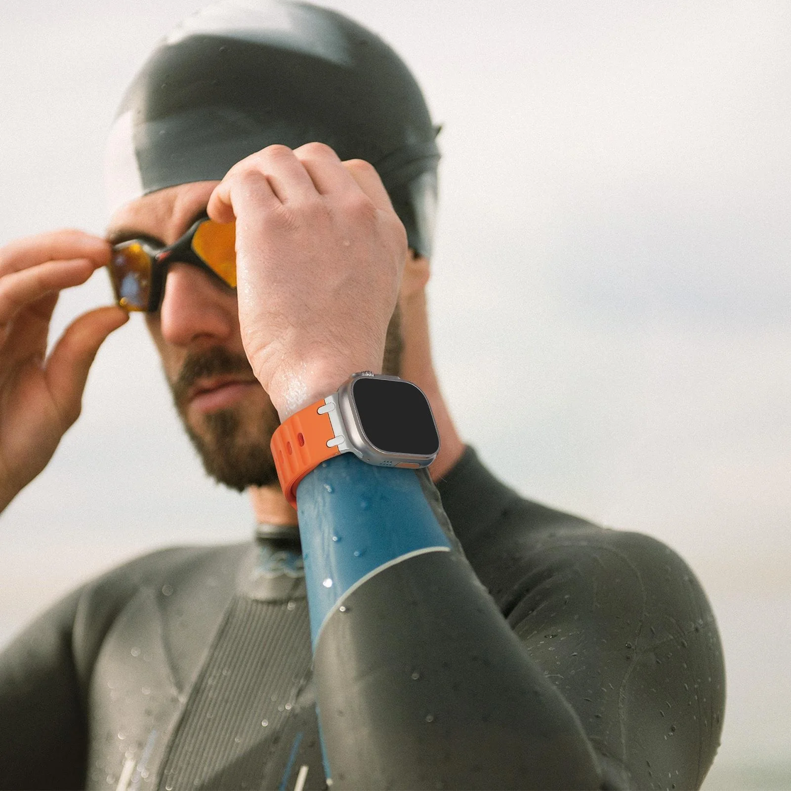 Strap for Apple watch ultra 2 band 49mm 45mm 44mm Stainless Steel correas Sport Silicone bracelet iwatch Series 9 8 7 SE 10 46mm 6 Strap for Apple watch ultra 2 band 49mm 45mm 44mm Stainless Steel correas Sport Silicone bracelet iwatch Series 9 8 7 SE 10 46mm – Bild 6