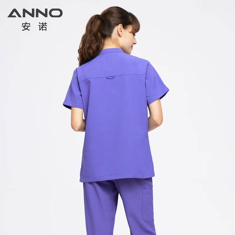 ANNO-Conjunto de médicos de tela fresca, uniforme de enfermera de