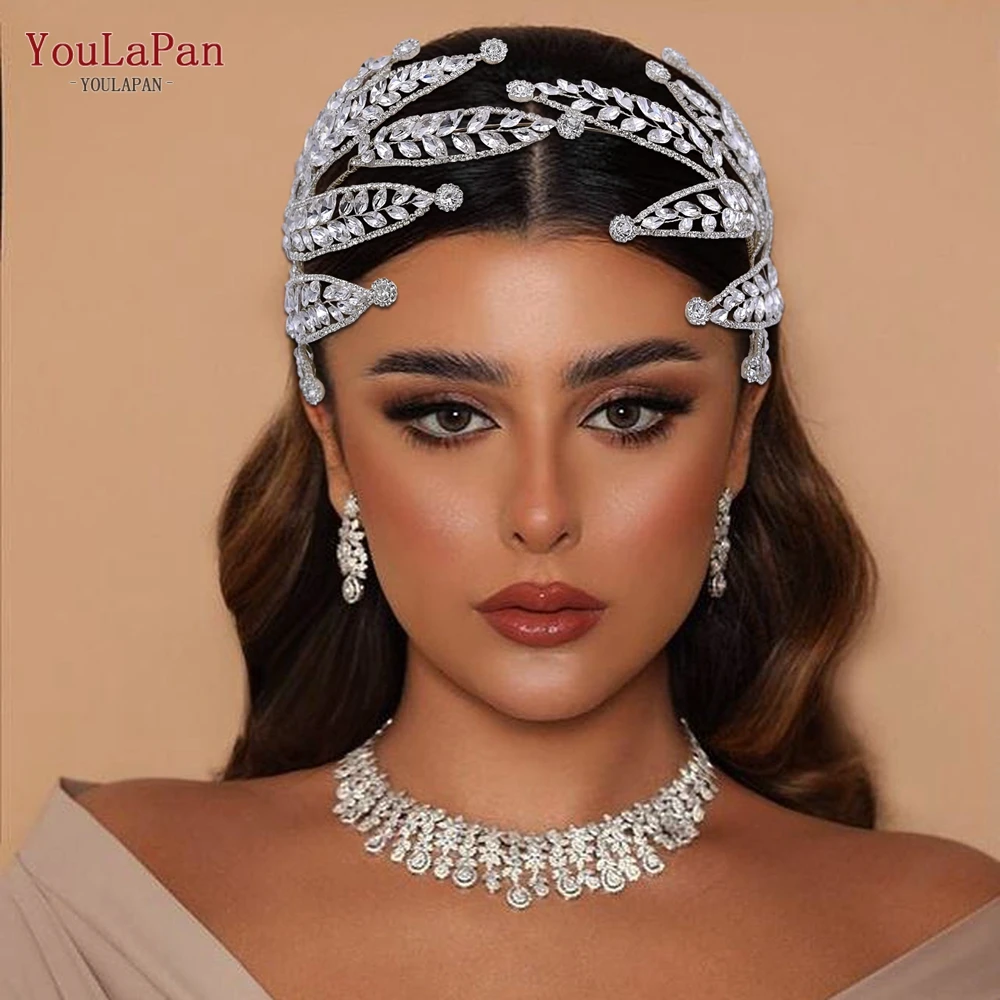 YouLaPan HP501 Bridal Hair Accessories Rhinestone Headband for Wedding Head Jewelry Bride Headwear Pageant Diadem Headpiece