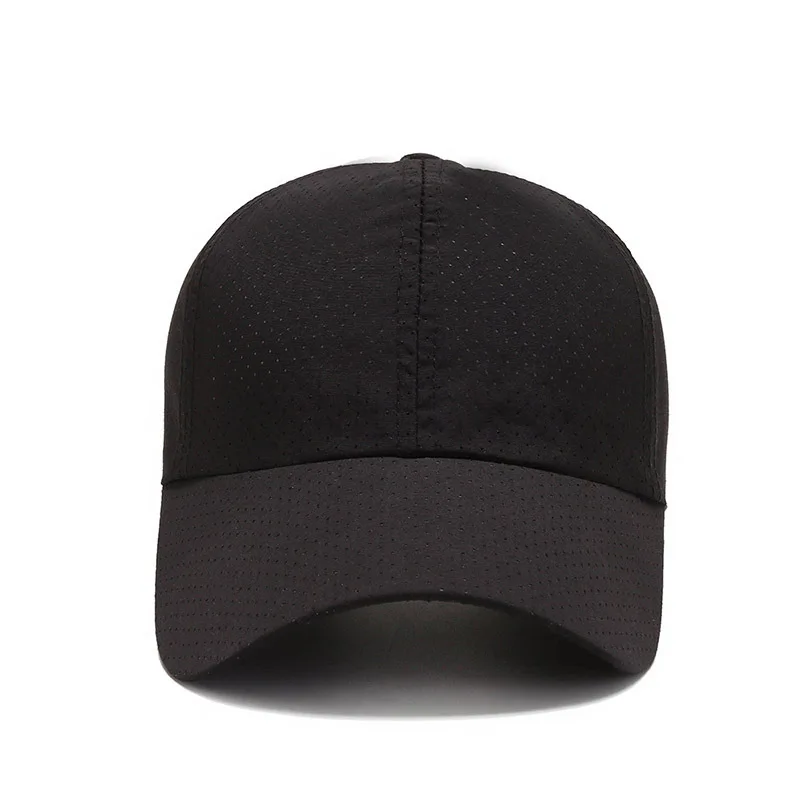 Wholesale Men Women Summer Baseball Cap Quick Drying Hats Unisex Breathable Sport Pure Color Snapback Hat Bone Baseball Hat 3