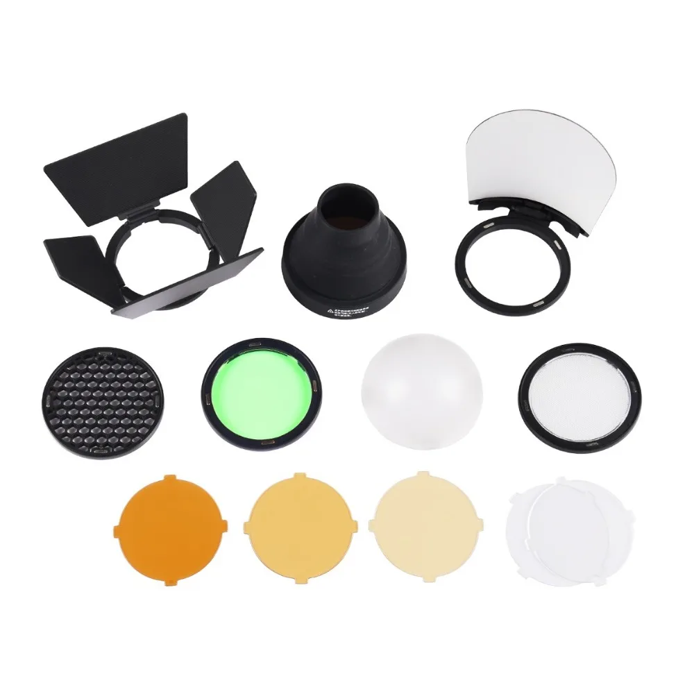 

Godox AK-R1 Pocket Flash Light Accessories Kit for Godox H200R Round Flash Head AD200 Accessories Studio Flash Kit flash bracket