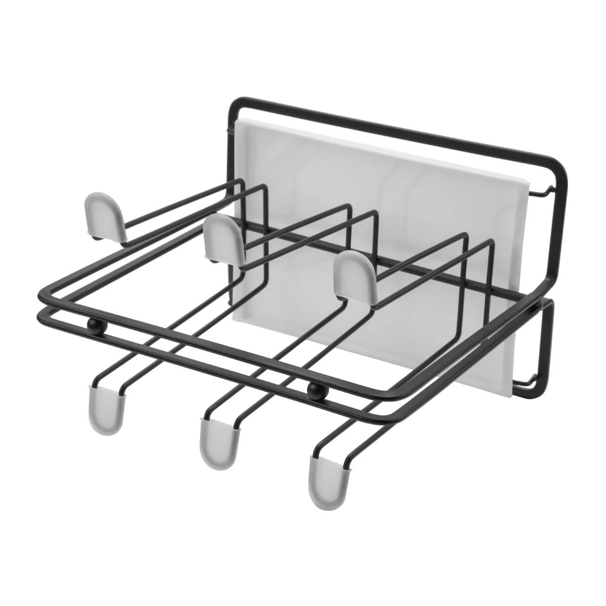 Cup Storage Holder 6 Bottle Dish Drainer Metal Bottle Holder, Drip Rack for Vessels with Drip Tray, for Sodastream, Air Up, Avent, Philips