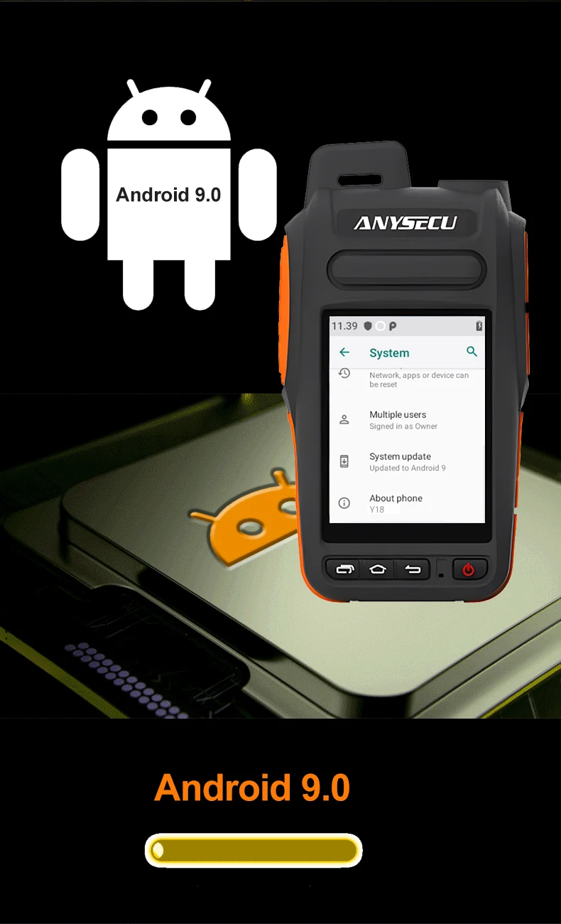 Y18 4G Network Radio Android 9.0 Unlocked with WIFI GPS Mobile Phone Work With Z