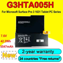 New G3HTA005H Laptop Battery For Microsoft Surface Pro 3 1631 Tablet PC Series G3HTA009H MS011301-PLP22T02 High Quality  5547mAh