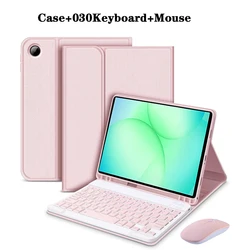 Enhanced Keyboard Case with Pencil Slot and Bluetooth - Russian (Pink 2)