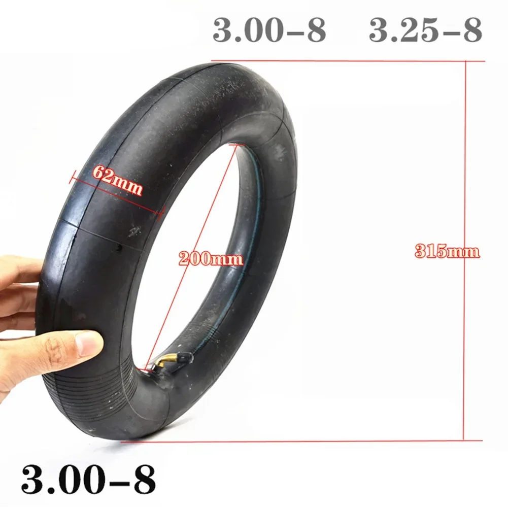 Camera D’aria Universale 3.00/3.25/3.50-8 Per Moto E Scooter Elettrici – Gomma Butilica Rinforzata, Valvola In Rame, Antiscoppio E Antiperdita