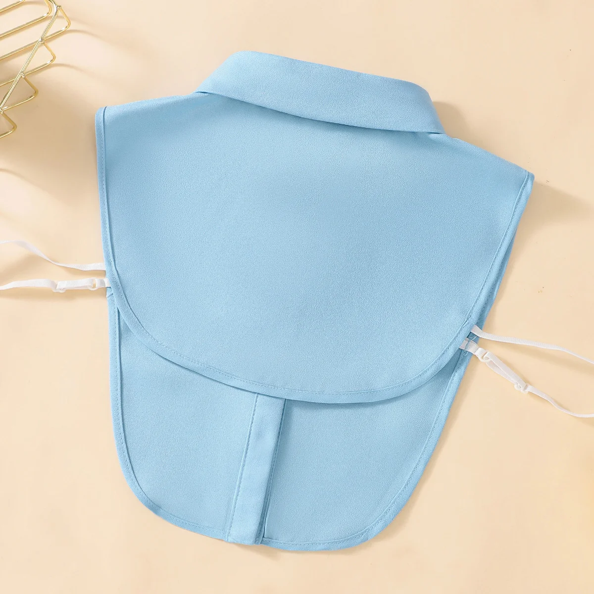 Chiffon einfarbig falscher Kragen lässig gefälschter Kragen Revers abnehmbare halbe Hemdbluse Dickey-Kragen für Frauen – Detail 8