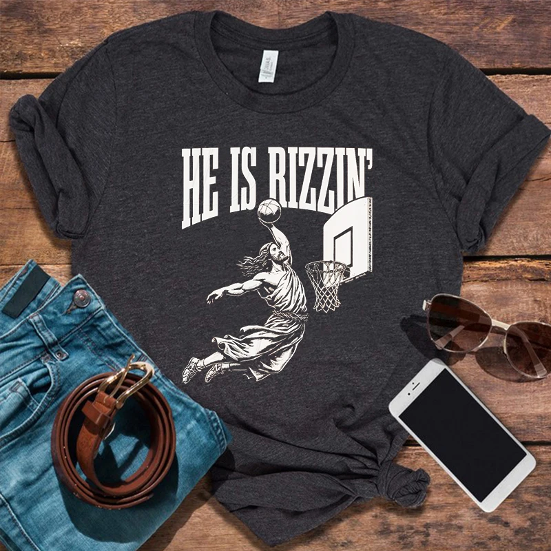 

Vintage 90s Shirt Funny Jesus Tshirt Humor Easter Tee Christian Women Clothing Easter Gift Jesus Basketball Top