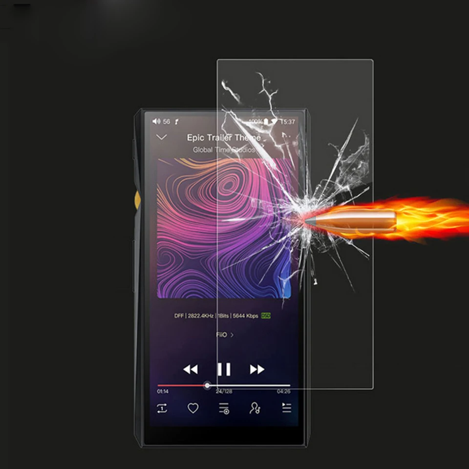 Pellicola Protettiva In Vetro Temperato Per Fiio M11 Plus: Durezza 9H, 2.5D, Anti-impronta, Trasparente - Con Garanzia E Sostituzione - 2