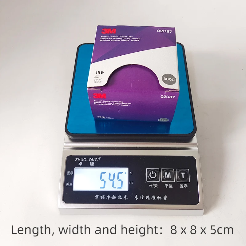 3M Trizact 3인치(75mm) 피라미드 폼 디스크, 3000방, 자동차 연마 및 디테일링용