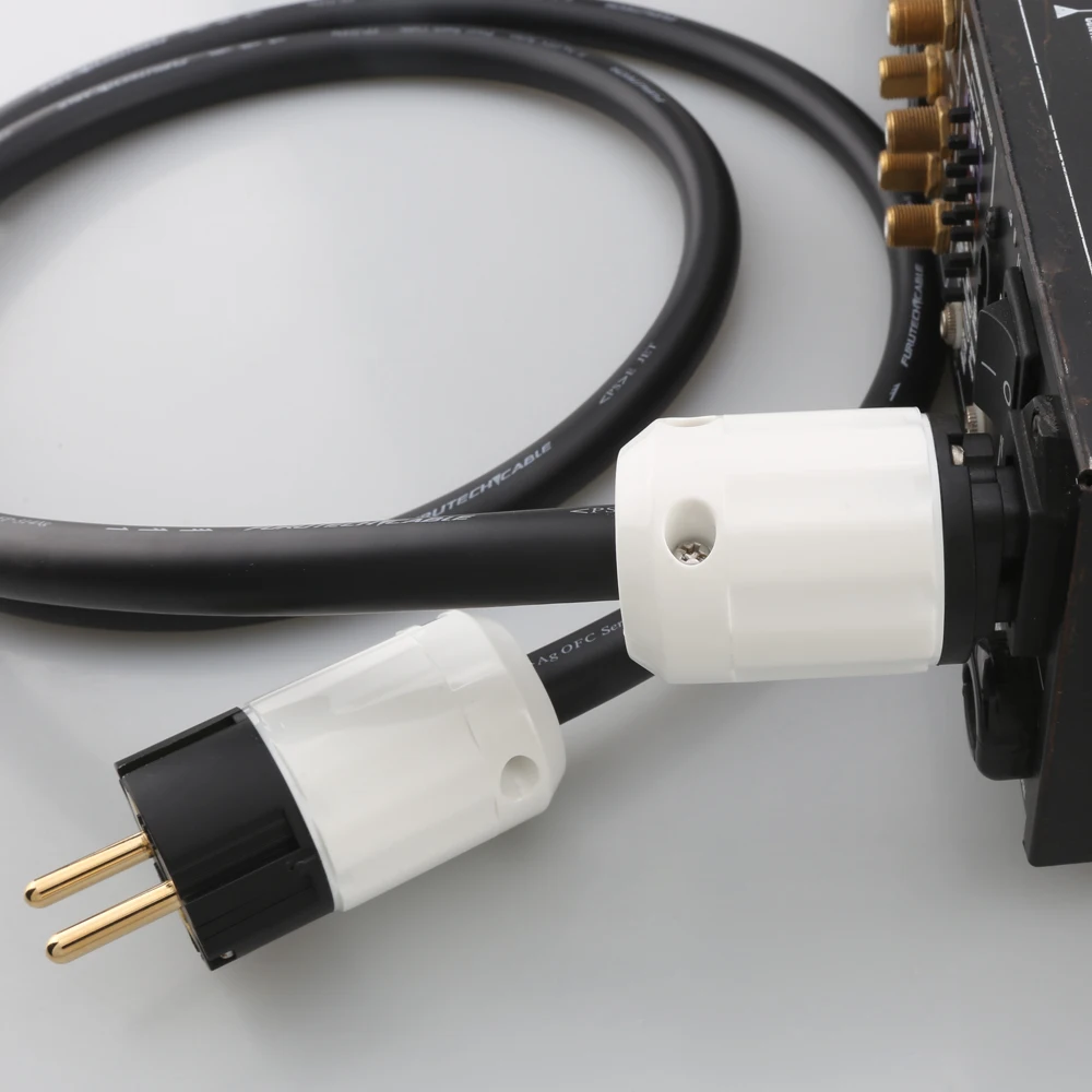 HIFI FP-314Ag Silver Plated Power Cable line Power CordP-320E Schuko EU Plug AC cable