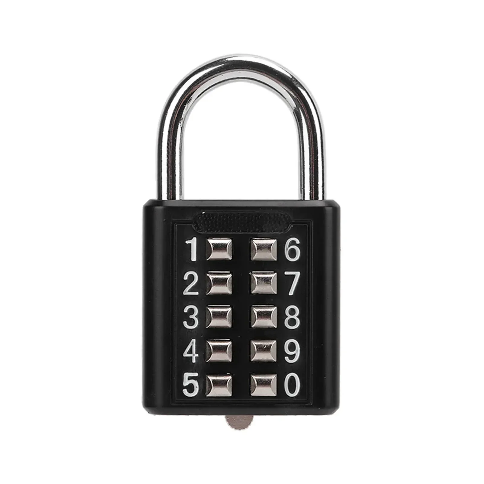 10 Digits Security Padlock Outdoor Padlock High Strength Rustproof Zinc Alloy Waterproof for Gym Cabinet Gate Toolbox Suitcase