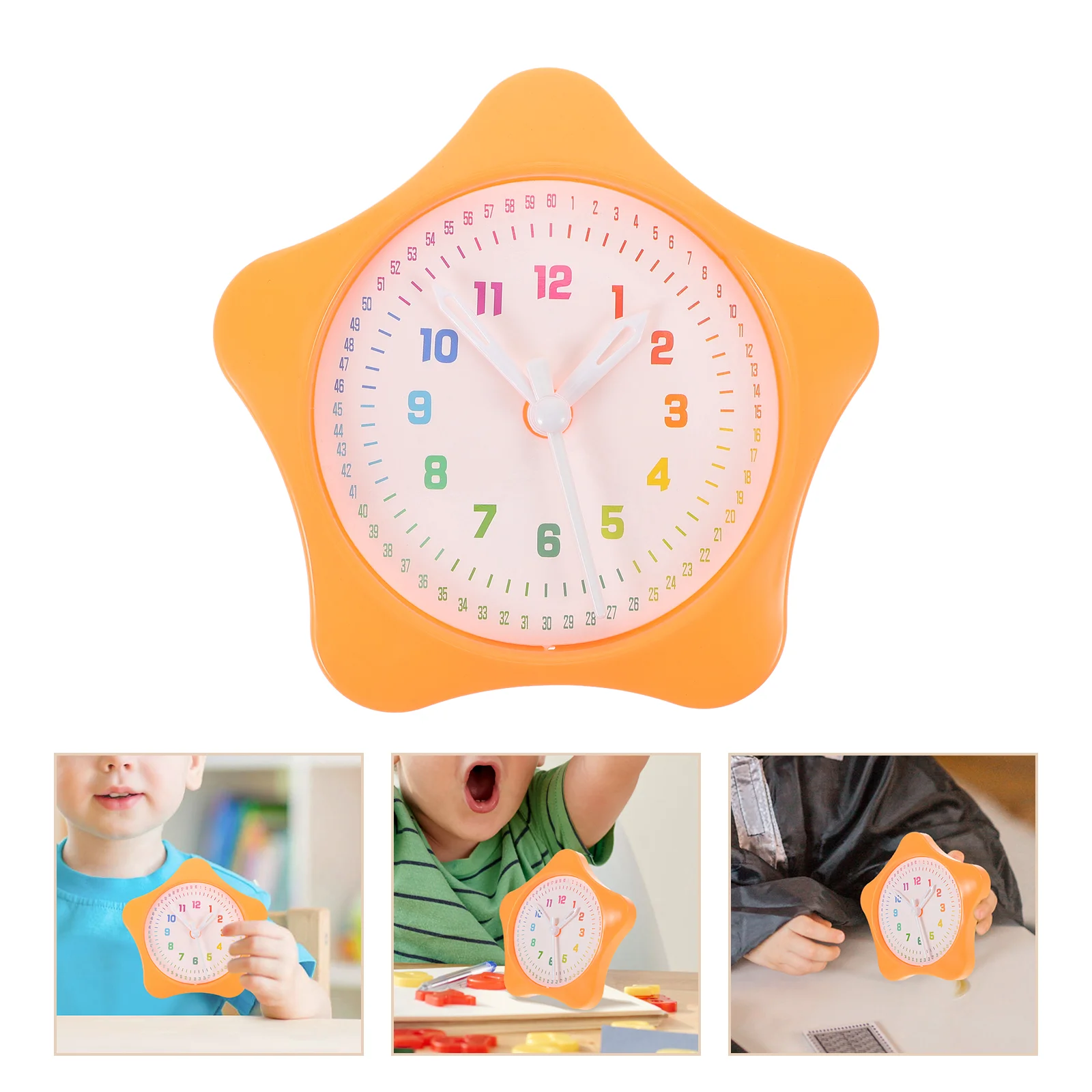 

Learning Bell Clock Model Kids Tool for Plastic Time Toy Educational Child Pupils