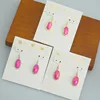 YEEVAA Geometric Rosy Red Shell Drop Dangle Earrings, Fashion Jewelry, Unique Gifts 5