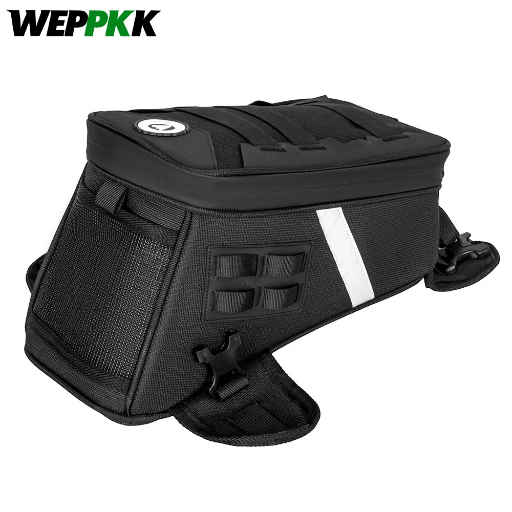 Versatile 5L Motorcycle Tank & Thigh Bag with Multi-Position Carry Options