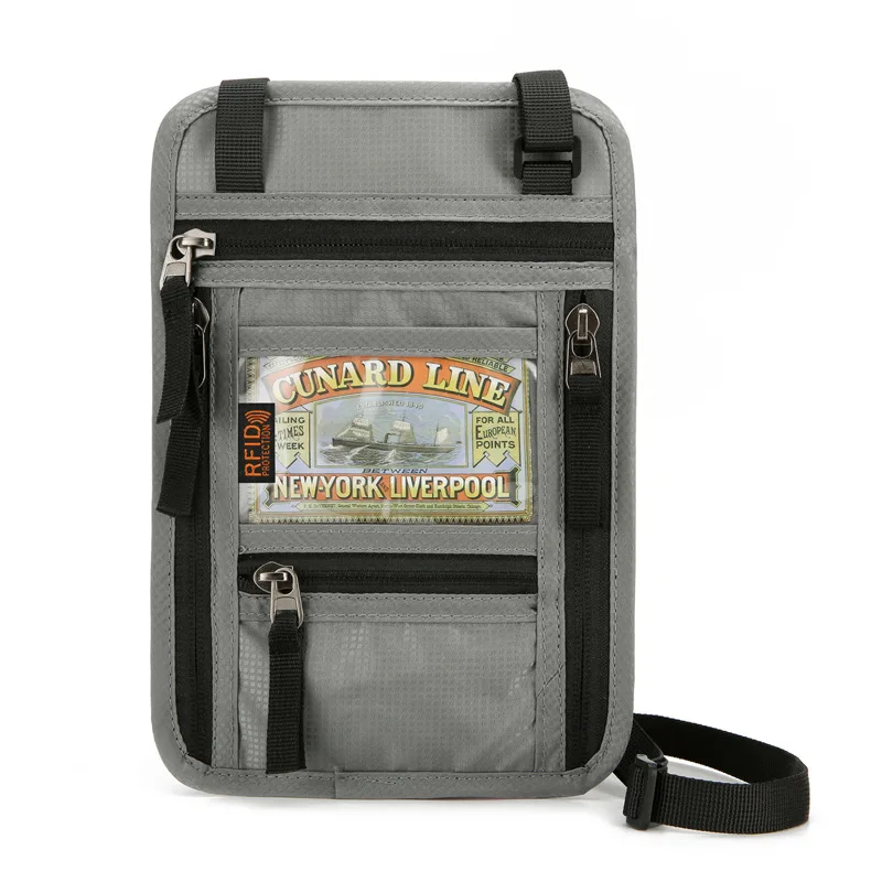 Sac Caché Sous Vêtement Pochette Voyage Tour De Cou Anti-RFID