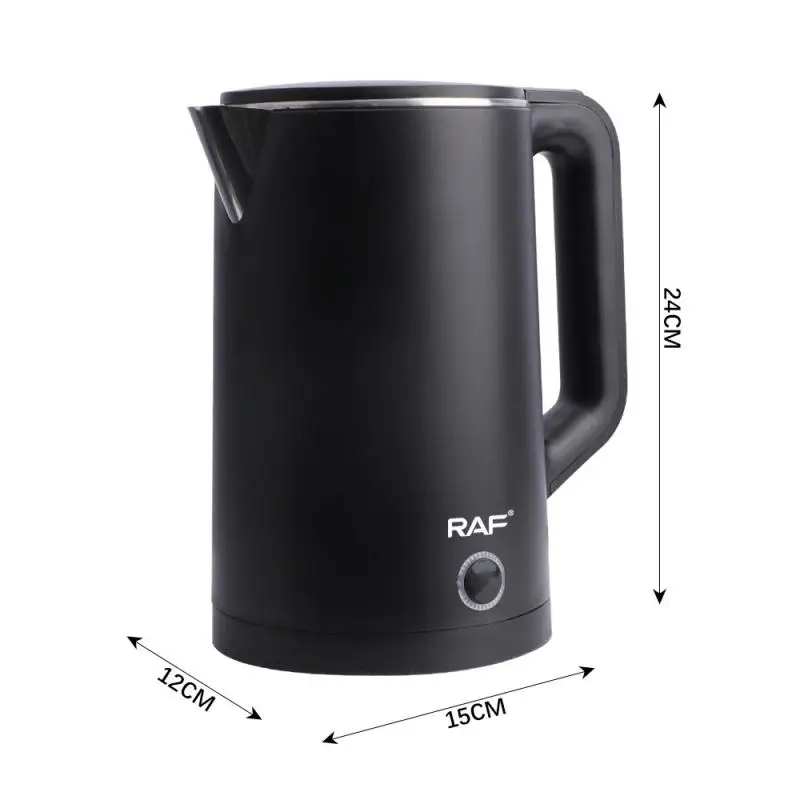 Portable Electric Kettle Stainless Steel Instant Hot Water Boiler Heater  1.7 Liter 1850W Double Wall Insulated Fast Boiling - AliExpress