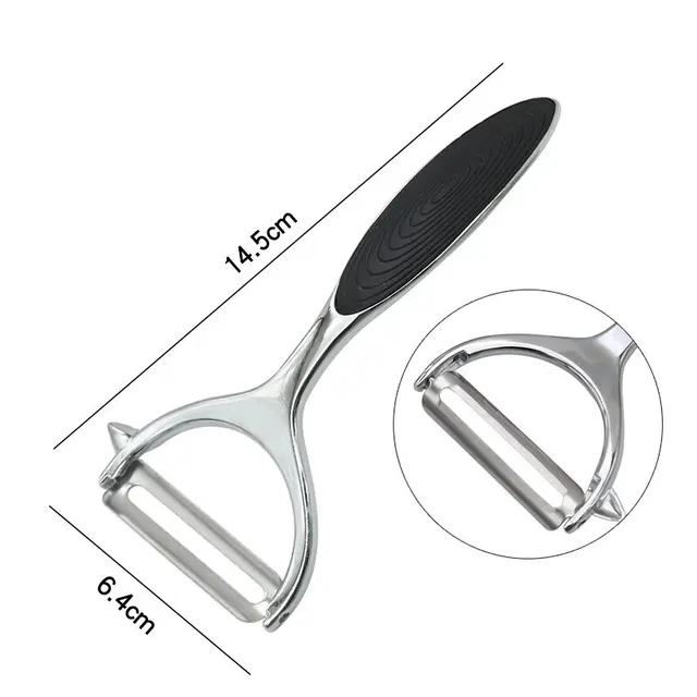 1PC สแตนเลสสตีลผัก Peeler Potato Peeler Multi-Function แครอทเครื่องขูดผลไม้เครื่องมืออุปกรณ์ครัวอาหาร Pelador 6