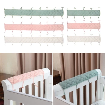 Crib Bumper Baby Cot Bumper Wrap Around for Protection Safe Teething Guard Wrap Baby Proofing and Corner Guard 1