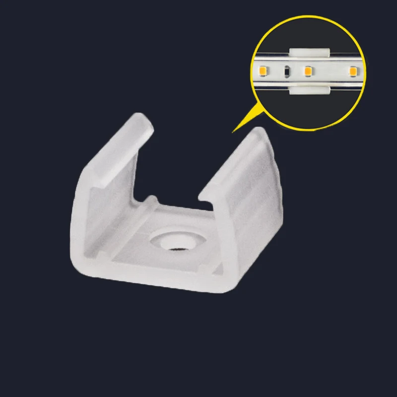Led Connector Fix Clips LED Lighting Accessories Mounting Fixing On Wall For 5-8MM 10-12MM 14-17MM COB RGB 5050 Neon Strip Light