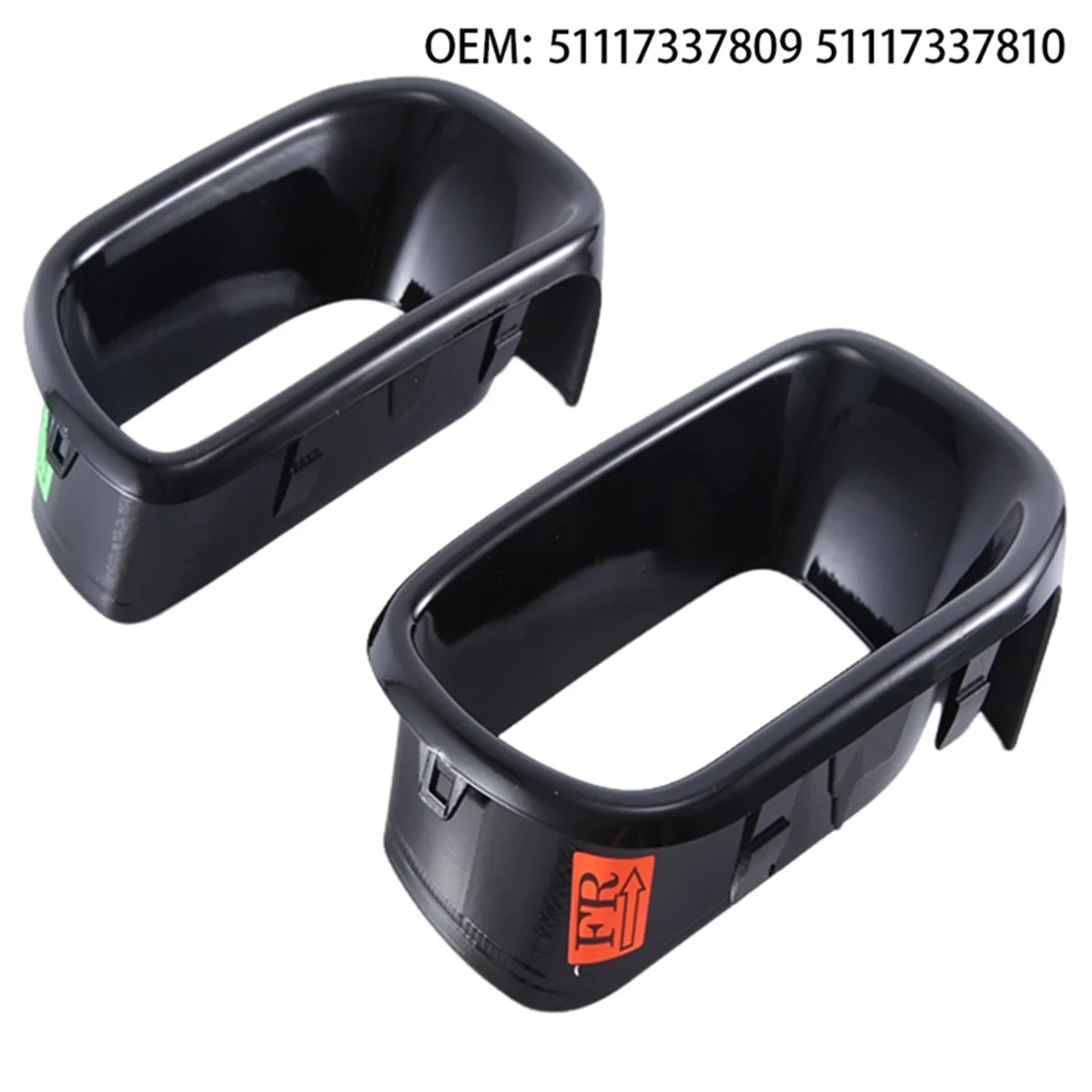 For BMW MINI F55/F56/F57 2013-2016 Car Bumper Cover Front Air Duct Frame 1Pair 51117337809 51117337810
