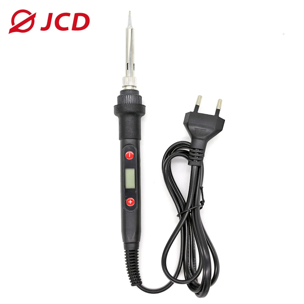 JCD 80W Electric Soldering Iron LCD Digital Temperature Adjustable 220V/110V Welding Tool Ceramic Heater Solder Iron Tips Rework portable arc welder Welding Equipment