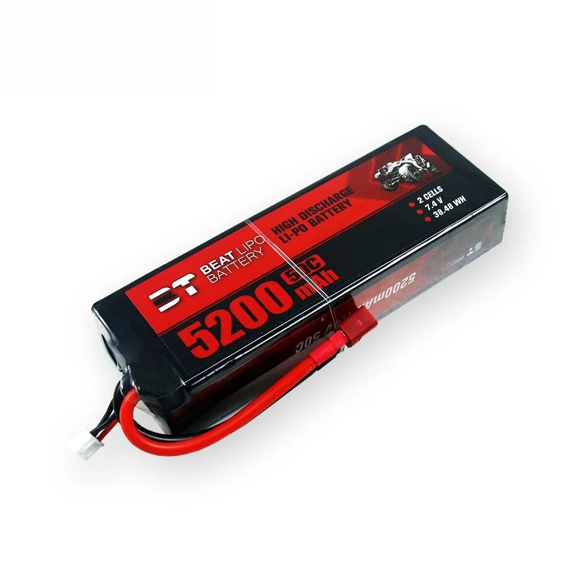 Batterie Lipo RC 5200mAh 7.4V 50C pour bateau voiture drone avion