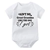 Ain't No Great Grandma Like The One Printed Baby Bodysuit Newborn Short Sleeve Clothes Toddler Boy Girl Rompers Infant Jumpsuit 3