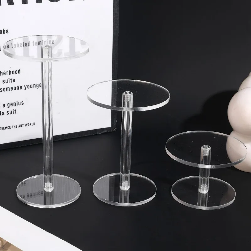 Round Acrylic Display Stand for Jewelry and Collectibles Display