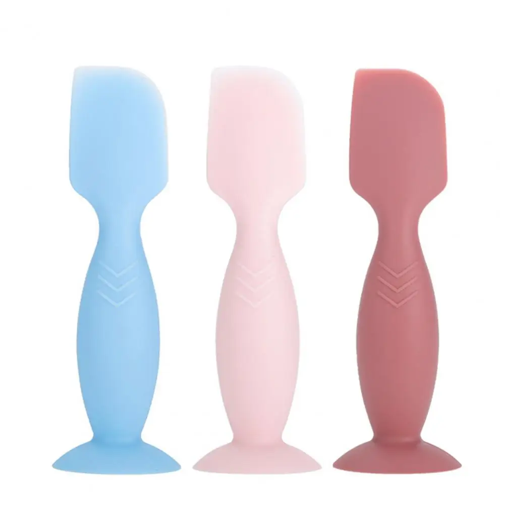 Silicone Diaper Cream Applicator With Suction Cup Comfortable Flexible Spatula Brush Applicator Baby Butt Cream Spatula For Home