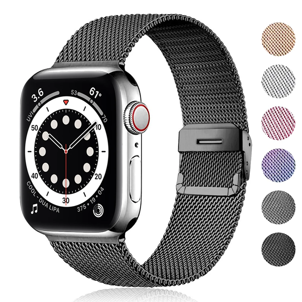 Cinturino Per Cinturino Apple Watch 44Mm 40Mm 41Mm 45Mm 38Mm Bracciale In Metallo In Acciaio Inossidabile Per Apple Watch Series 8 9 7 Se Ultra 2 49Mm
