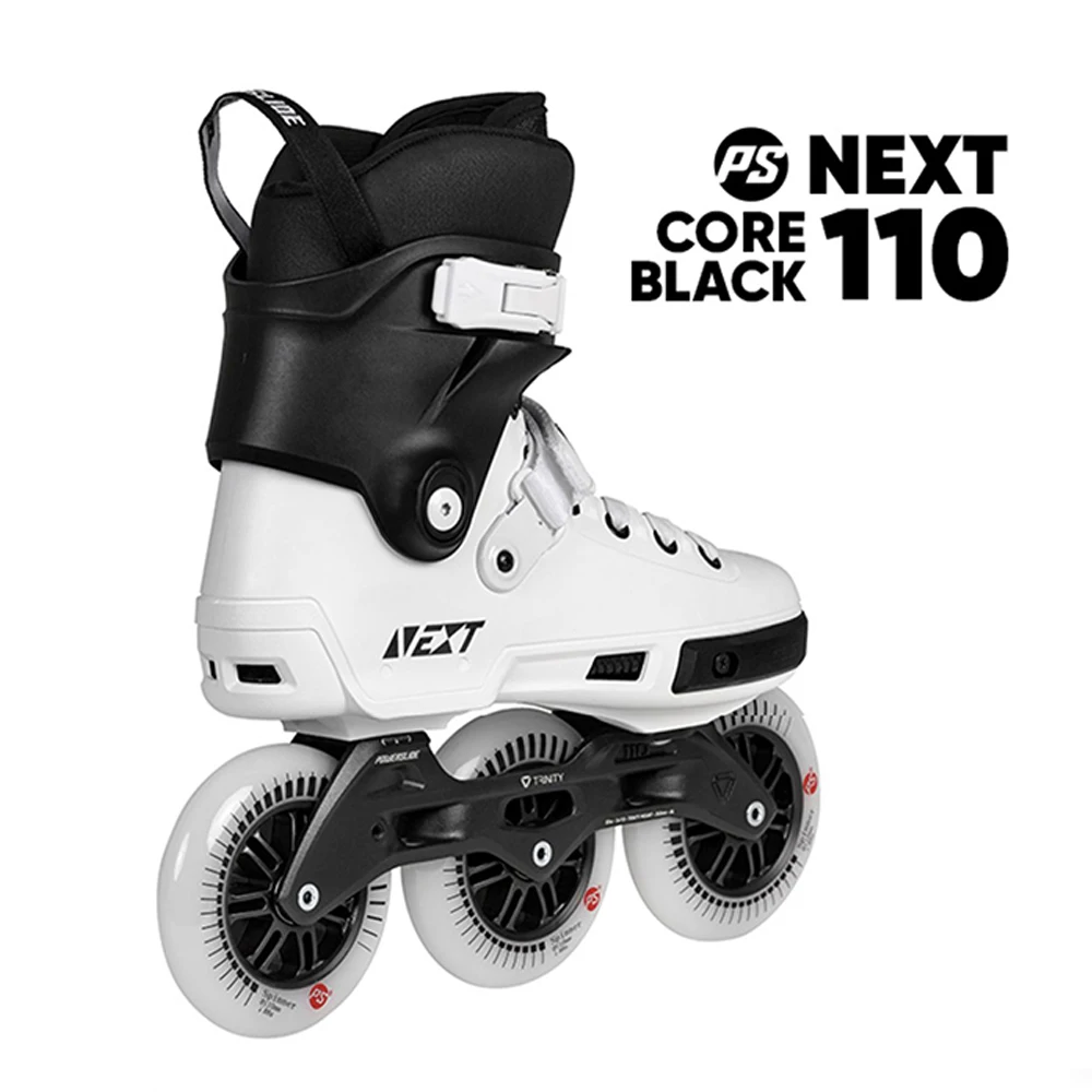 Powerslide NEXT Core 3*110mm Trinity Frame Inline Skates Street Racing Roller Free Skating Patines