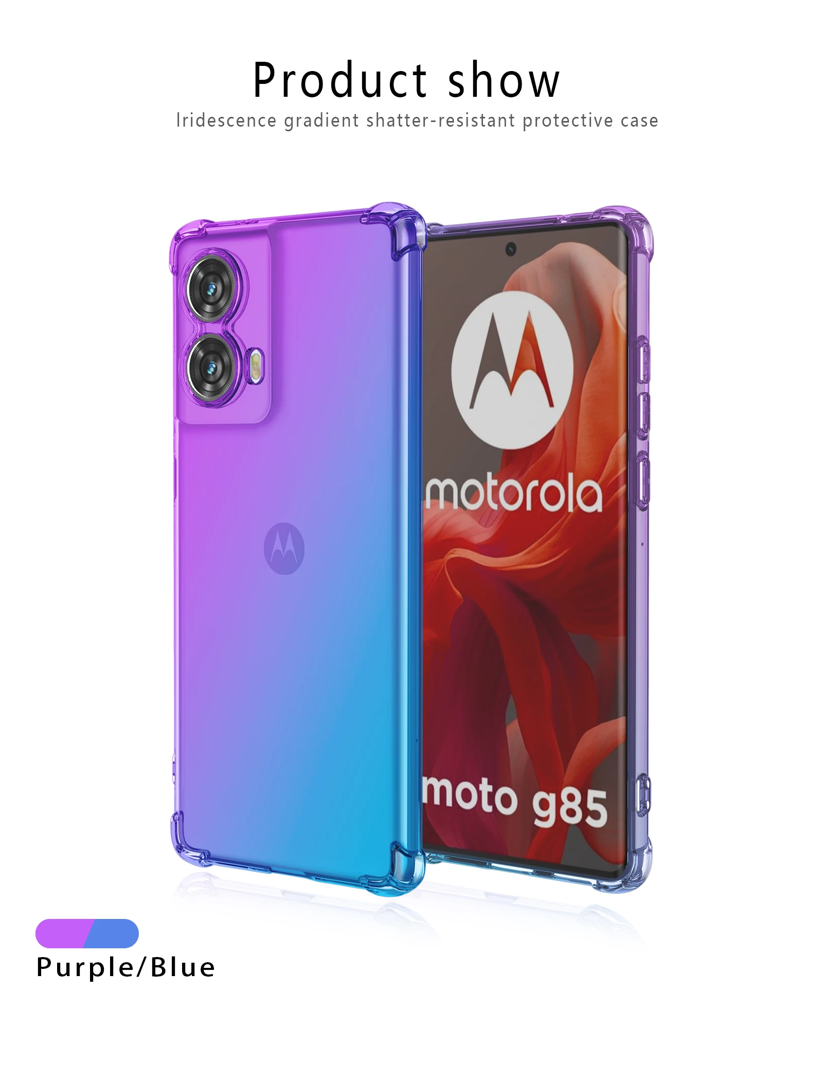 Shockproof Gradient Silicone TPU Protective Phone Case – Durable & Stylish Cover