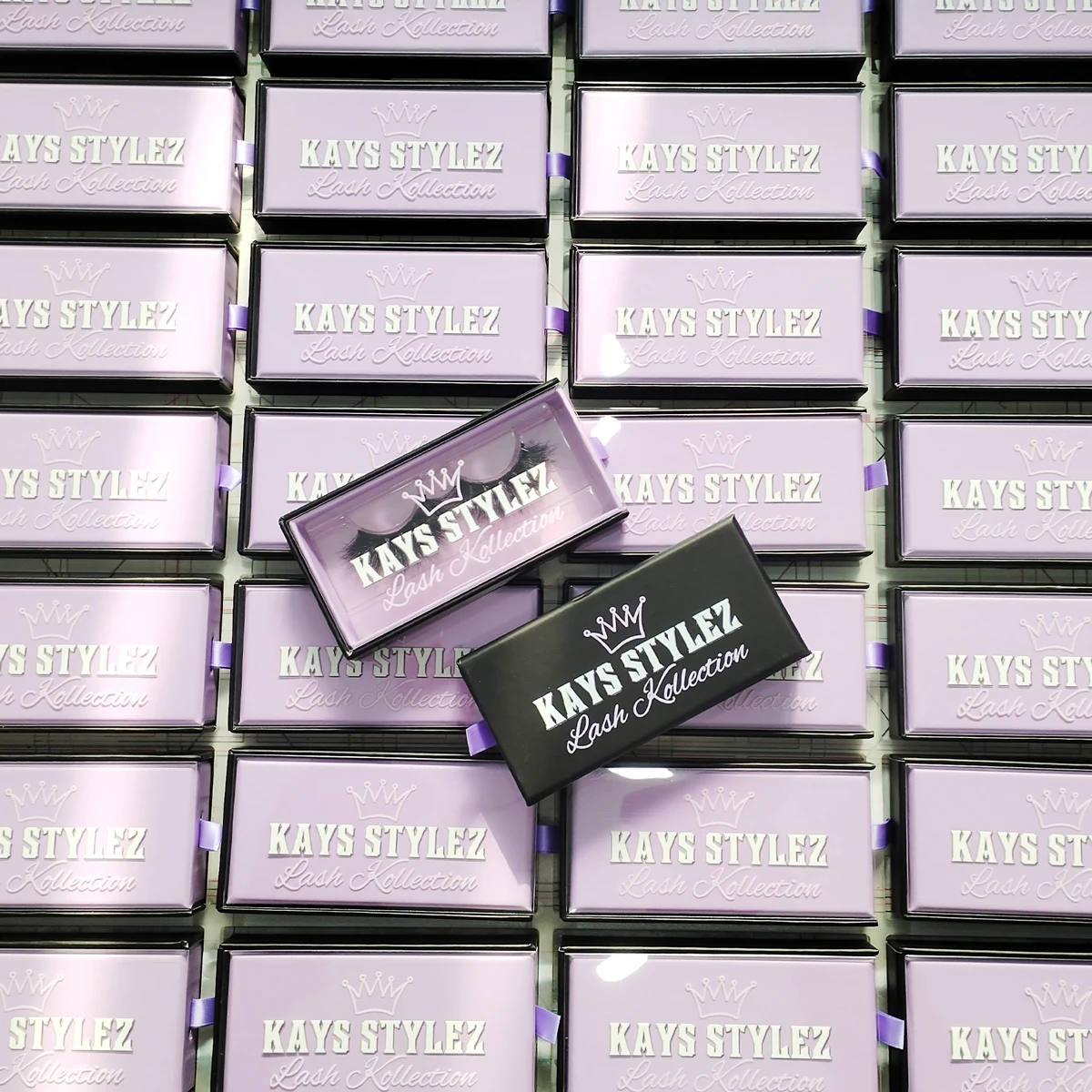 Nail BoxesPackaging Customize Logo Strips Eyelash Package Fluffy Natural Russian Lashes Cases Makeup Cluster Lash Packaging Bulk 3