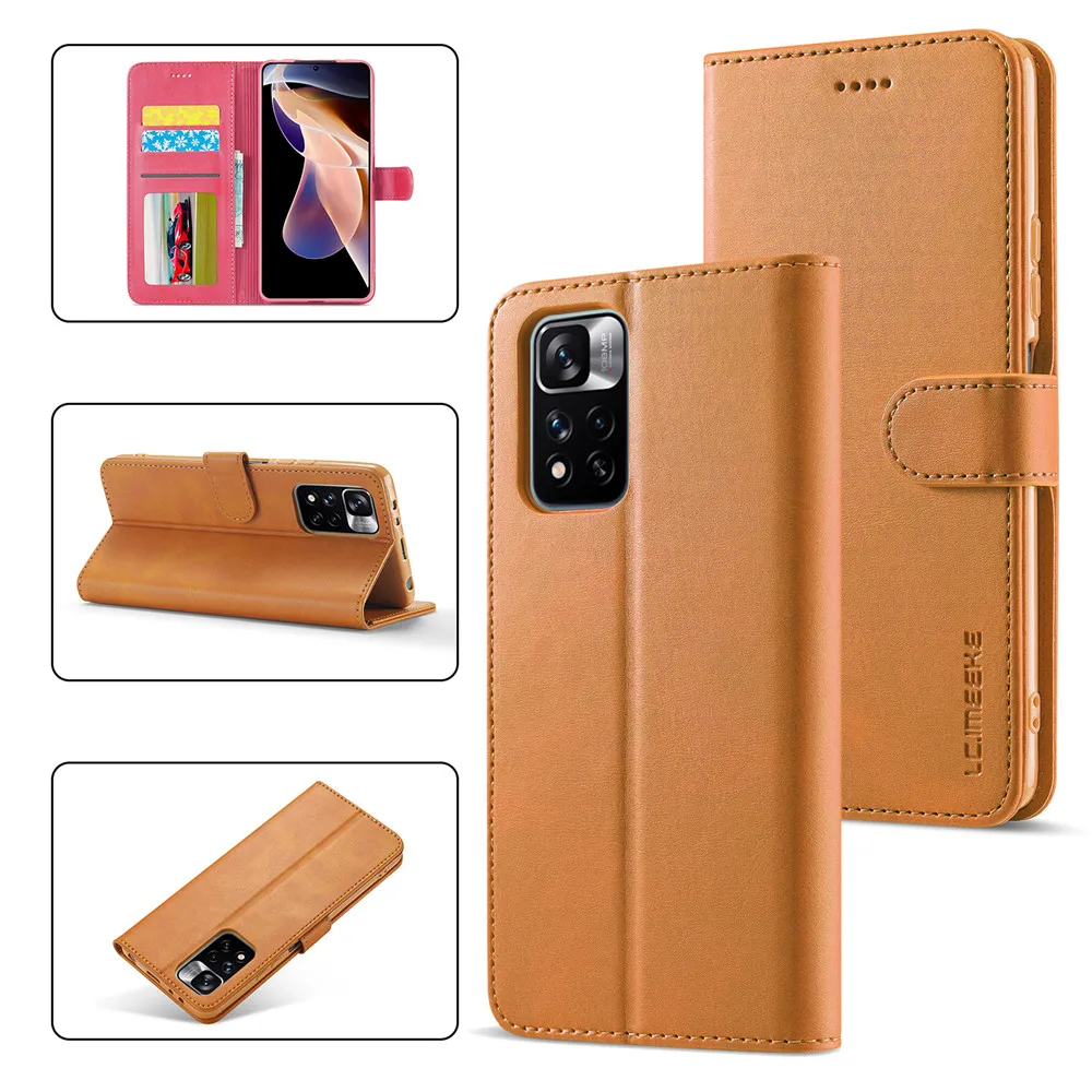 Θήκη για Redmi Note 11 Pro 5G Δερμάτινη θήκη με αναδιπλούμενο κάλυμμα για Redmi Note 4, 5, 7, 8, 9, 10, Pro 9S, 10S, 11S, Θήκη τηλεφώνου για Redmi 9T, 9A_voghion.com