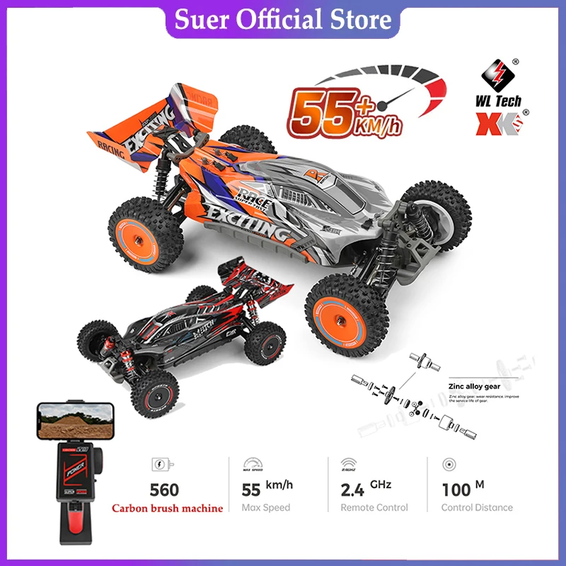 

WLtoys 124010 55KM/H RC Car Professional Racing Vehicle 4WD Off-road Electric High Speed Drift Remote Control Toys For Boy Gift