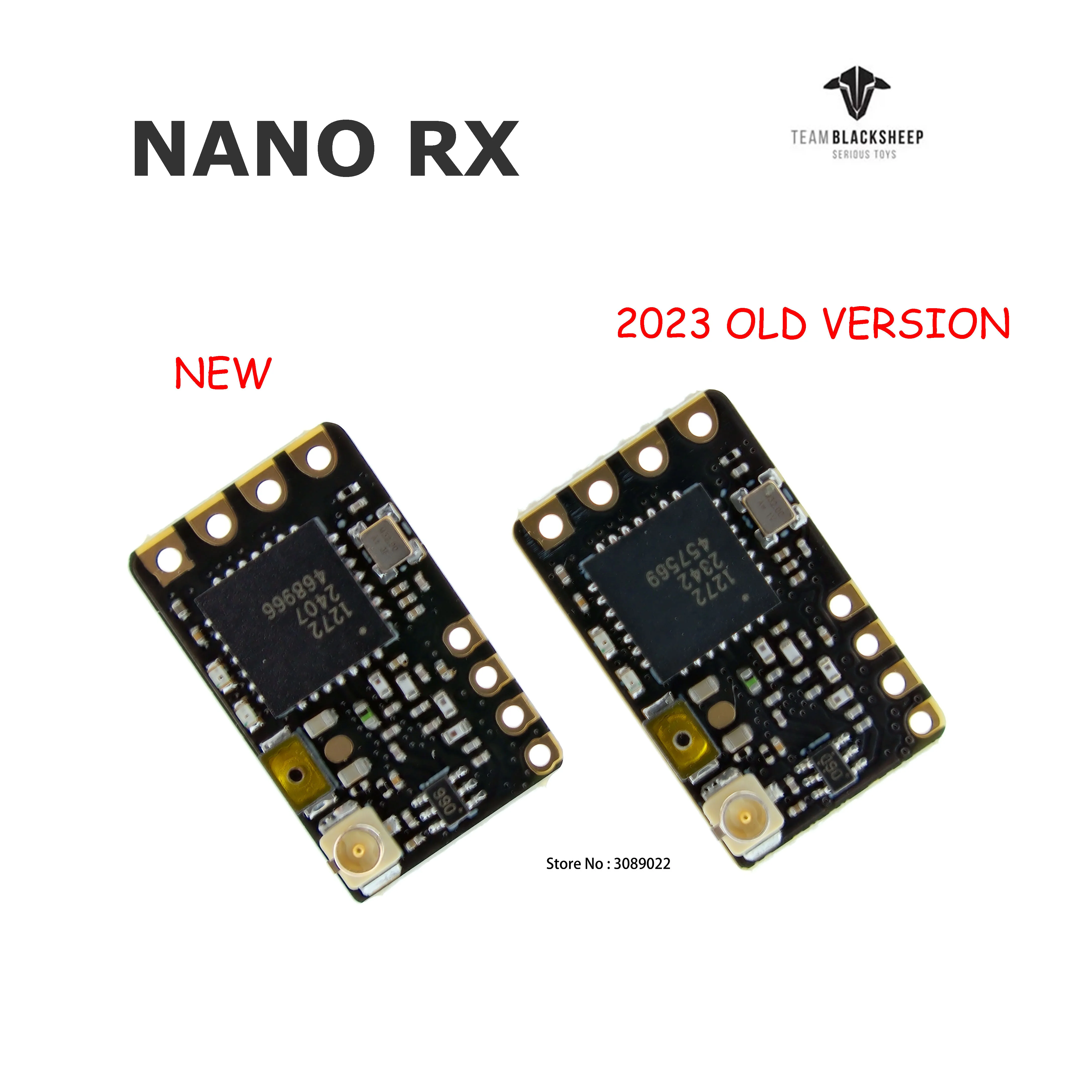 Récepteur TBS Crossfire Nano RX Pro avec connecteurs, pour drone FPV longue portée