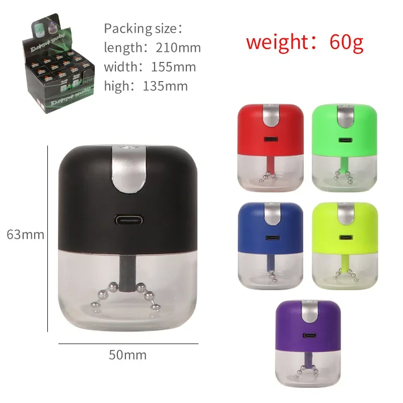 Portable Electric Tobacco Grinder USB Charging High Speed Rotating Blade/Chain Dry Herb Grinders Smoking Accessories herb grinder,tobacco grinder,smoking accessories,tobacco smoking accessories