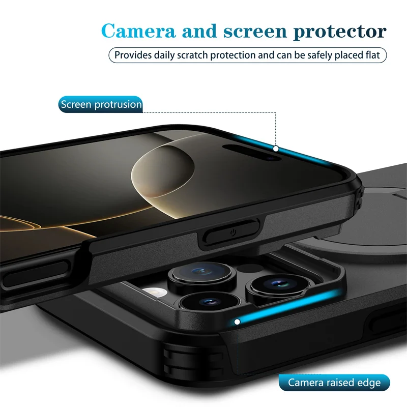 Ultimate Shockproof Armor Case - Hybrid Rugged Full Protective Cover