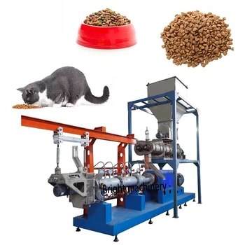 Linea di Produzione di Alimenti per Animali Domestici, Macchinari per Alimenti per Cani e Gatti, Macchina per la Lavorazione di Mangimi per Pesci