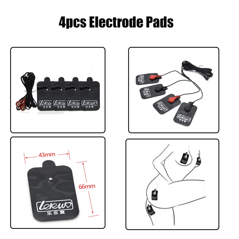 Electro Sex Toys Electro Shock Pulse Therapy Body Massage Pad Nipple Paste Pad Electro Stimulate Breast Enlarger