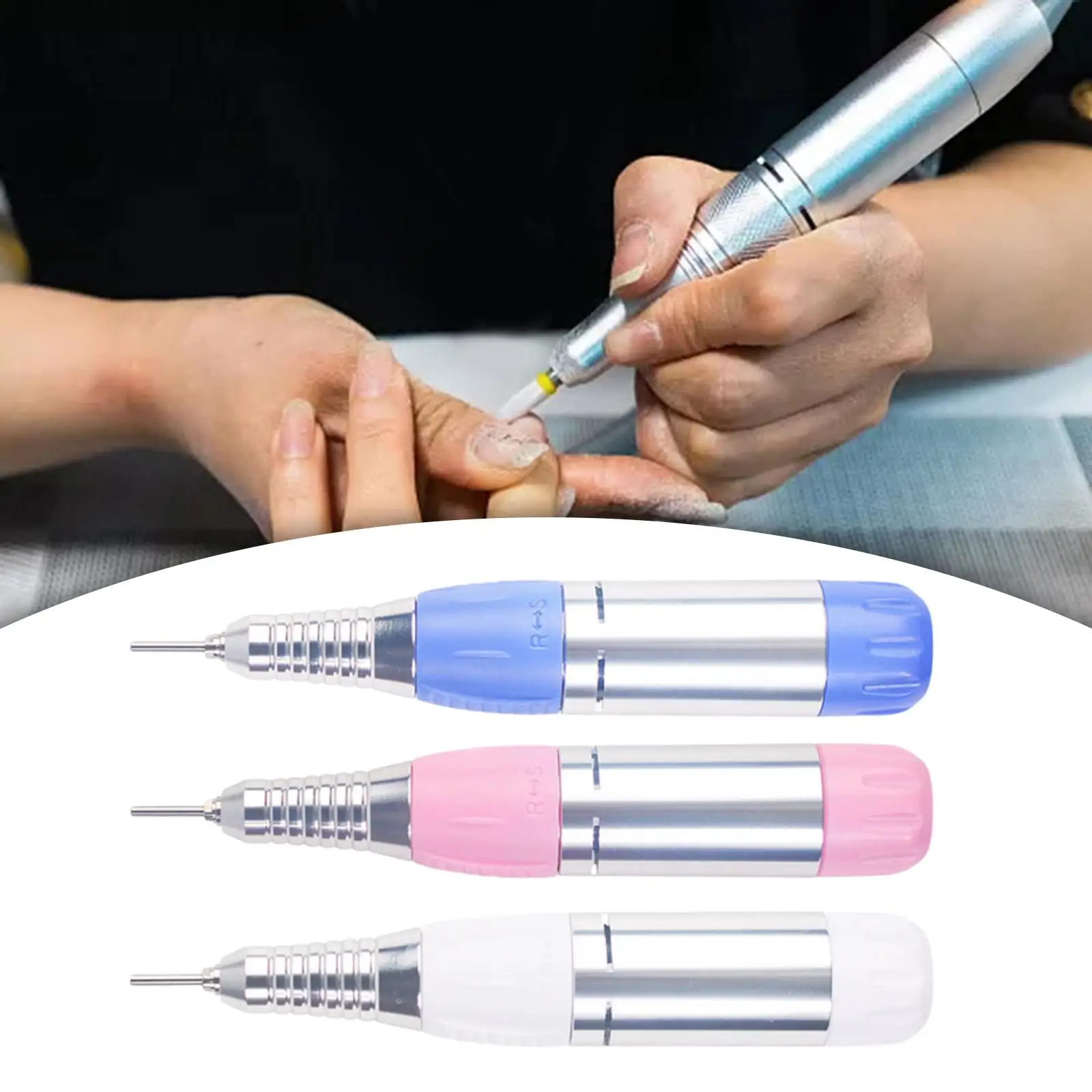 Portable Nail Grinder Handle 25000RPM Drill Machine Nail Drill Pen Nail Art Tool Replacement Handle for Nail Drill Machine