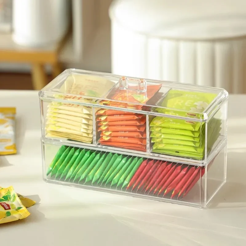 Tea Canister Airtight Container Tea Bag Storage