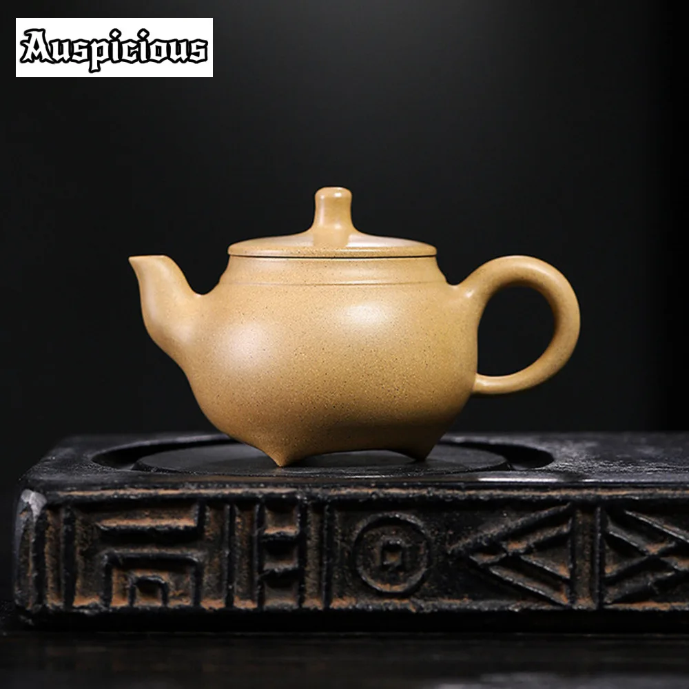 

200ml Chinese Yixing Famous Purple Clay Teapot Handmade Tea Pot Raw Ore Old Section Mud Kettle High-end Zisha Tea Set Collection