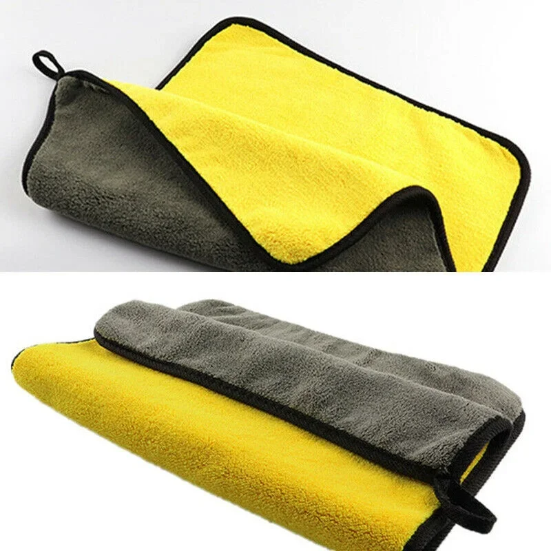 Microfiber Towel Microfiber Cleaning Cloths Microfiber Car Towel Microfiber Towels Microfiber Washing Towel Car Drying Towel 30x30/40/60CM Car Wash Microfiber Towel Car Cleaning Drying Cloth Hemming Care Cloth Detailing Wash Towel For Universal
