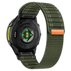 Enhanced Sports Nylon Watch Strap - Premium Replacement Band Bracelet - QuickFit 26mm (Army Green)