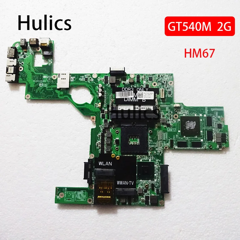 

Материнская плата Hulics для ноутбука DELL XPS L502 L502X GT540 GT540M 2 Гб DAGM6CMB8D0 HM67
