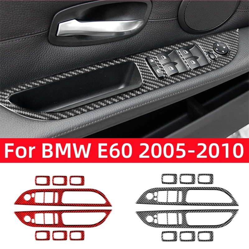 For-BMW-5-Series-E60-2005-2010-Car-Accessories-Carbon-Fiber-Interior ...