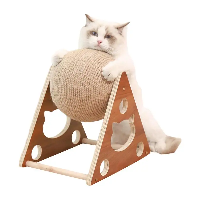 

Cat Scratching Toy Kitten Sisal Rope Ball Board Grinding Paws Toys Cats Scratcher Wear-resistant Pet Toy Protect Your Furniture