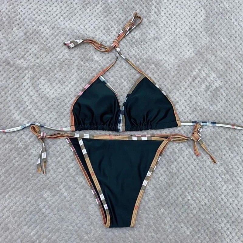 2024 Summer Luxury Brand Design Women Bikini Set Swimsuit for Women 2 Piece Set Beachwear Bathing Suit Swimwear Biquini Clothing